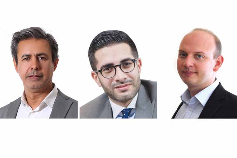 Arab News: L-R Baker Atyani, Faisal J. Abbas and Ben Flanagan